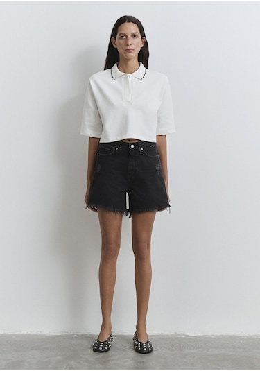 Mavi - Millie Duman Gri Jean Şort 1458981230 Gri