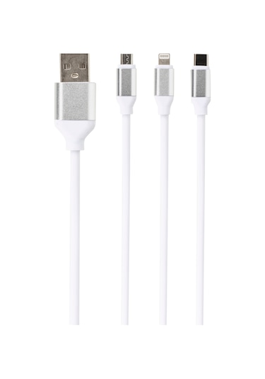 Ithink Silver 3in1 1 M Çoklu Şarj Kablo