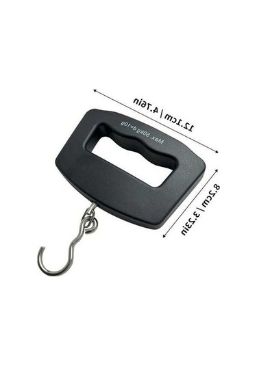 Trendooze Portatif El Tipi 23lb Siyah Dijital Bavul, 110 Kapasiteli Lcd Ekran Hediye Siyah