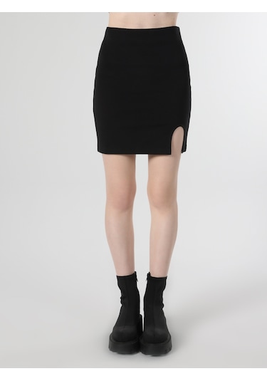 Colin's Dar Kesim Mini Siyah Kadın Etek CL1064487_Q1.V2_BLK