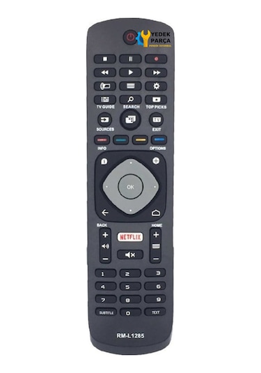 Philips Uyumlu 3d Smart Led Tv Kumanda Rm-l1285 Netflix Tuşlu
