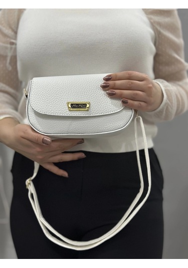 Biçomi Beyaz Cilt Jessi Çanta Beyaz