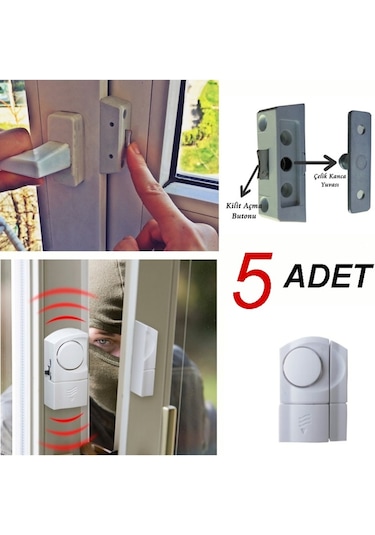 Lorex Alarmlı Pencere Kilidi Güvenlik Kilid