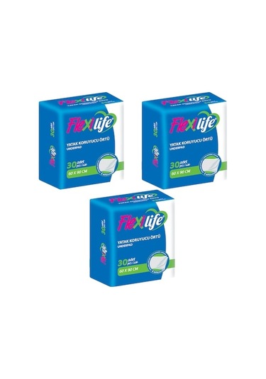Flexilife Yatak Koruyucu Örtü 3 x 30'lu 60 x 90 CM