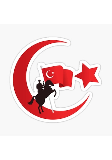 Gazi Mustafa Kemal Atatürk Sticker Etiket Yapıştırma