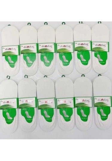 Dündar Plus 5541 Erkek Bambu Silikonlu Babet Çorap 12 Adet 001