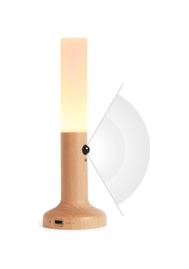 Homyl Led Sensörlü Gece Lambası Masa Sıcak Beyaz Işık Sari Çok Renkli