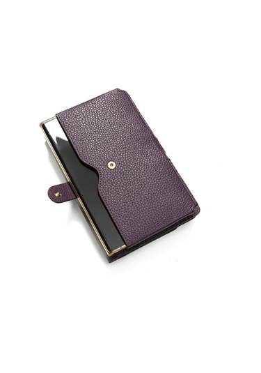 Purple Mürdüm Cüzdan & Kartlık Kadın Diğer 2812 Roncato Flother Skın Wallet Telephone Card Holder Purple Mürdüm