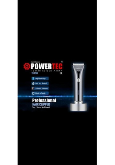 Powertec TR-1700 Pro Deluxe Saç Sakal Kesim Makinesi