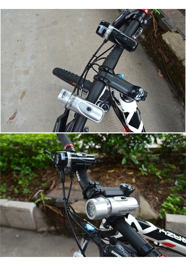 Led Bisiklet Lambası Feneri Ön  Far Arka Stop Işık Aydınlatma Setı Çok Renkli