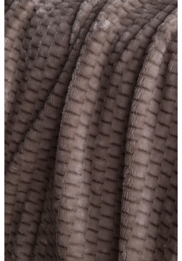 Çift Kişilik Trusty Vizon Jakar Desen Battaniye 200x220 Cm Vizon