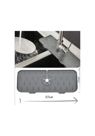 Tezgah Sıçrama Koruyucu Silikon Musluk Altı Mutfak Banyo Lavabo