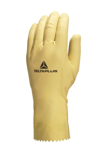 Alpha Ve905 Floksuz Lateks Kimyasal Iş Eldiveni 12 Çift 9/10" Beden