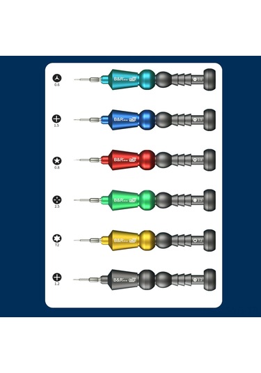 Symbee Kırmızı Manyetik Tornavida - 0.8mm Beşgen Uç, Saat Ve Elektronik Tamiri İçin Çelik Araç Diğer