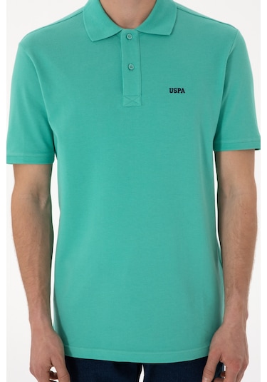 U.S. Polo Assn. Erkek Polo Yaka Mint Basic Tişört 50306007-VR090