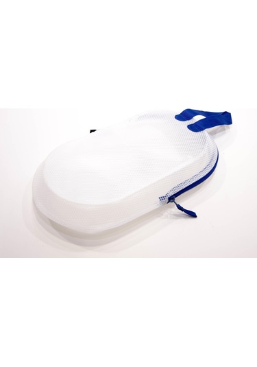 Su Geçirmez El Çantası - 7 L - Mavi / Beyaz 21x38x9cm Fermuarlı Nabaiji Meridyendukkan Beyaz - Mavi