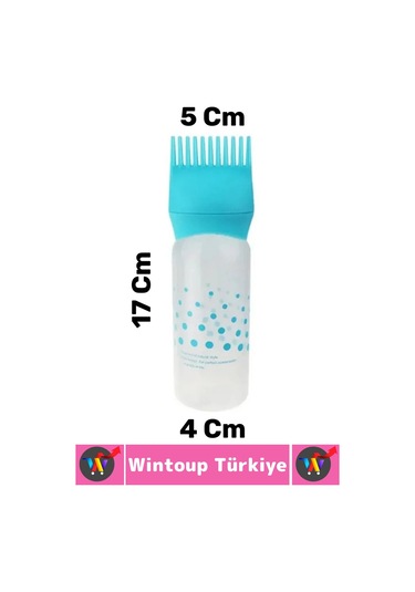 Yüksek Kaliteli Saç Bakımı Boya Yağ Krem Kolay Uygulama Çok Şık Taraklı Saç Uygulama Şişesi 1 Adet