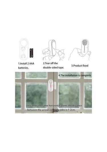 Kapı Pencere Alarmı Ev Güvenliği Kablosuz Manyetik Hs6926-2