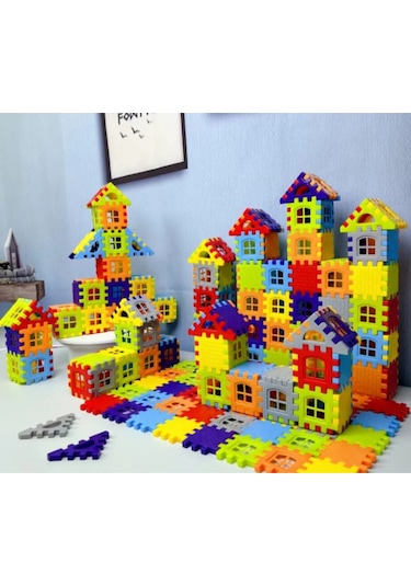 Puzzle City 3d Yapı Blokları - 128 Parça Eğitici Şehir Kurma Ve Tasarım Seti