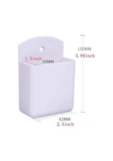 Fosenze 4'lü Beyaz Duvarlı Kumanda Tutucu Seti: Ev Ofis Yatak Odası İçin Zirve Organizatör - Otomatik Tutma, Çok Amaçlı Depolama Kutuları Diğer