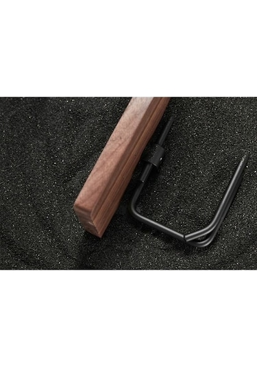 Pazly 20 Cm Masif Ahşap Tuvalet Kağıtlığı, Banyo İçin Yapışkanlı Tutucu, Ceviz Ahşap Diğer