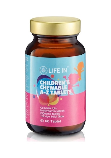 Life In A-Z Çocuk Multivitamin 60 Tablet