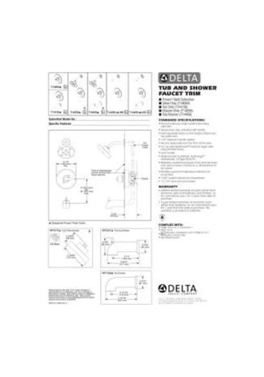 Delta Faucet T14159-ss, Paslanmaz 4296
