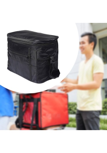 Suntek Yalıtımlı Soğutucu Çanta İkram Ofisi Dış Siyah
