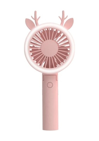 Usb Düz Renkli El Masaüstü Ev Ofis Fanı, Pembe 9477 Pembe