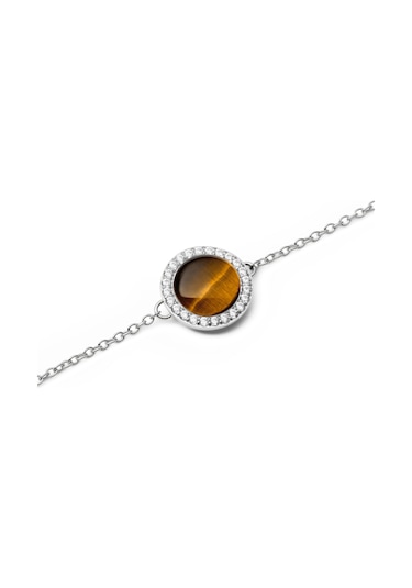 Audrey Bracelet Tiger Eye Silver Silver