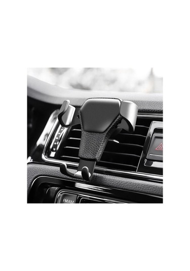 Pazly Havalimanı Klipsli Çok Amaçlı Telefon Tutucu - Tek Elle Kullanım, Yerçekimi Kilidi Siyah Siyah
