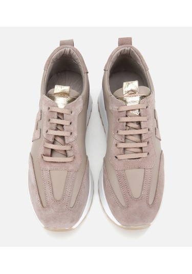 Hotiç Kadın Süet Deri Bej Comfort Spor Ayakkabı 01ayh314510a450 01ayh314510a450 Vizon