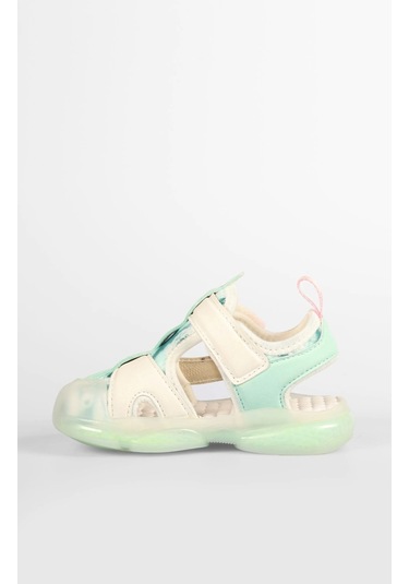 Vicco Live Kız Bebe Beyaz Işıklı Phylon Sandalet Beyaz