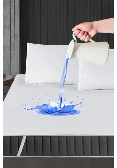 Alez Pamuklu Dört Köşe Lastik Yatak Koruyucu 160 200 Cm Renk