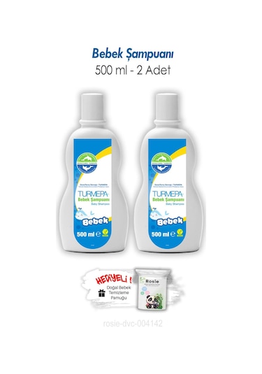 Turmepa 2 Adet Bebek Şampuanı 500 Ml Ve Rosıe