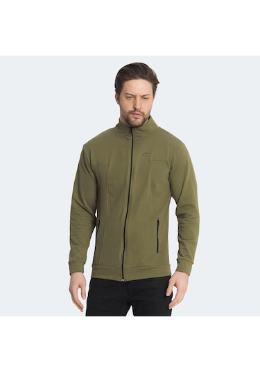 Slazenger KAGISONA IN Erkek Sweatshirt Haki