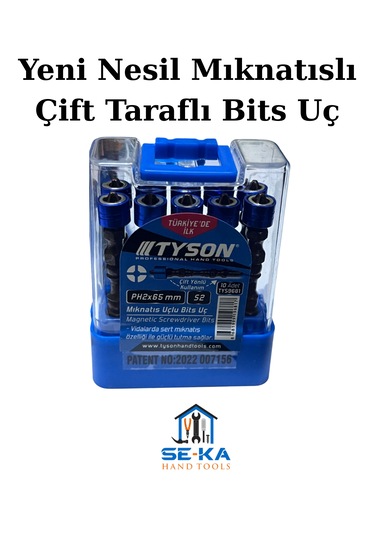 Yeni Nesil Mıknatıslı Çift Taraflı Bits Uç Profesyonel Pratik Vidalama Ucu Ph2 X 65 Mm 1 Adet