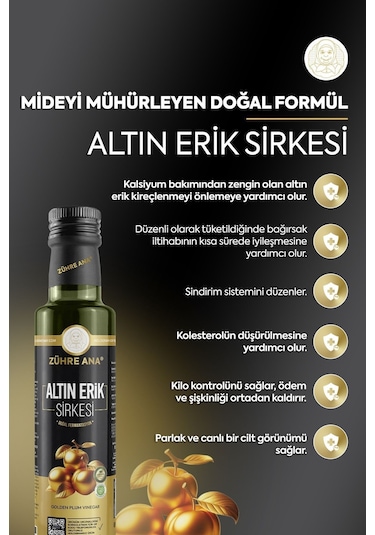 Zühre Ana Mirabelle Altın Erik Sirkesi 500 ML