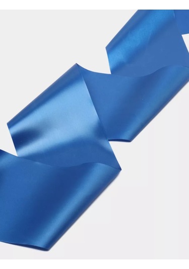 Omg Saten Kurdele Genişlik 10 Cm Mavi 100 Mm 194583213