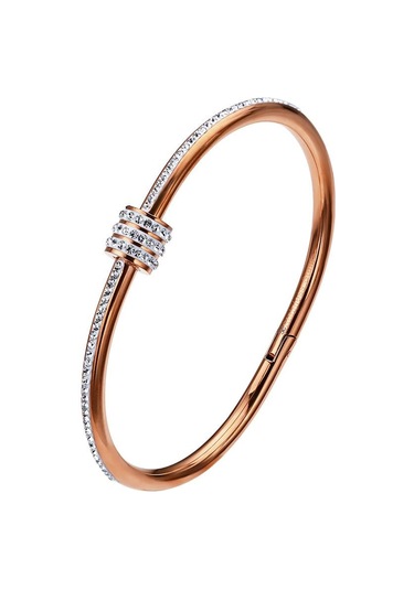 Rose Gold Kadın's Bileklik Solmayan Paslanmaz Çelik Bileklik Moda Mücevher Altın Gümüş Rose Gold