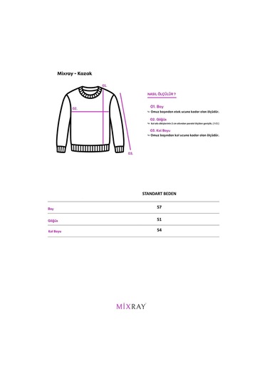 6950 Kadın Yakası Bağcıklı Pileli Triko Kazak Naturel Naturel