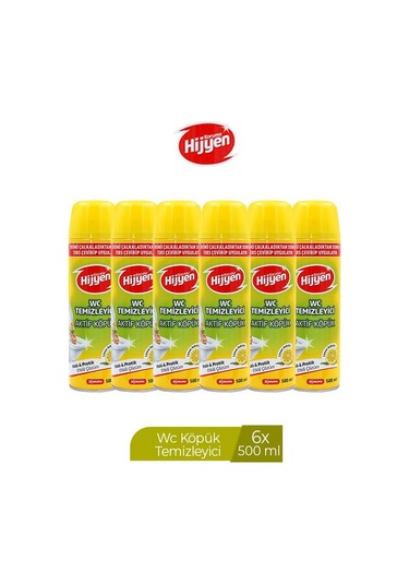 Koruma Hijyen Wc Temizleyici Aktif Köpük 6 x 500 ML