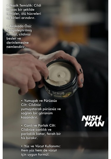 Nishman Avokado Özlü Yüz Ve Vücut Peeling 300 ML