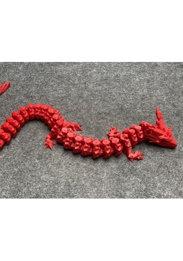 Esnek Kristal Ejderha Figürü 40 Cm Hareketli Oyuncak, Dekoratif