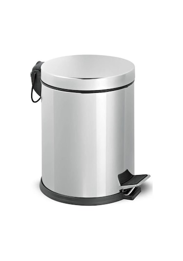 Tema 3 lt Pedallı Çöp Kovası Krom 304 Kalite Paslanmaz