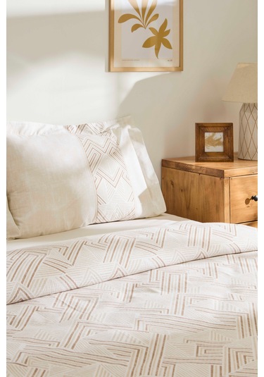 Kaşmir Home Sagan Çift Kişilik Pike Takımı Bej Bej