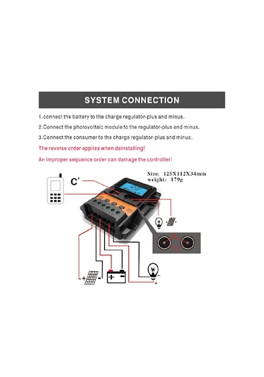 20a Güneş Şarj Kontrol Cihazı Güneş Paneli Akü Regülatörü İki 5v Usb Portu İle 12v/24v Pwm Otomatik Parametre Ayarlanabilir Lcd Ekran