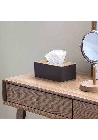 Siyah-doku Tutucu Ahşap Doku Kutusu Çantası Ev Doku Kutusu Araba Doku Kutusu Mobilya Saklama Kutusu Ev Dekorasyon Araba Mendil Organizatör