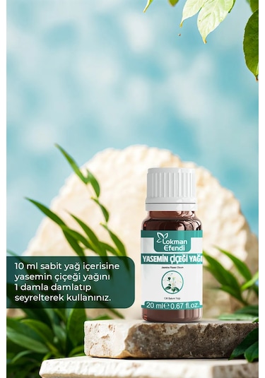 Lokman Efendi Yasemin Çiçeği Yağı Aromaterapi ve Cilt Bakım Yağı 20 ML