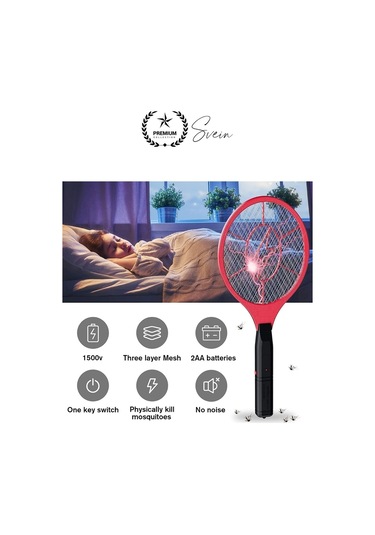 Şarjlı Elektrikli Sivrisinek Öldürücü Sinek Raketi Uv Işıklı Haşere Böcek Öldüren Sineklik Aleti